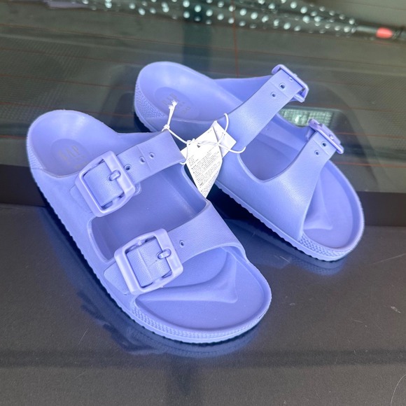 Gap Kids Little Girls EVA Buckle Sandals Size  12/13 Warm Violet - Picture 7 of 10